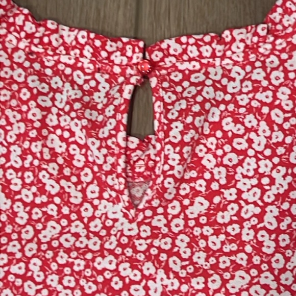 Adrianna Papell Pink and White Floral Patterned Blouse Size 1X 3/4 Sleeves - Picture 10 of 12